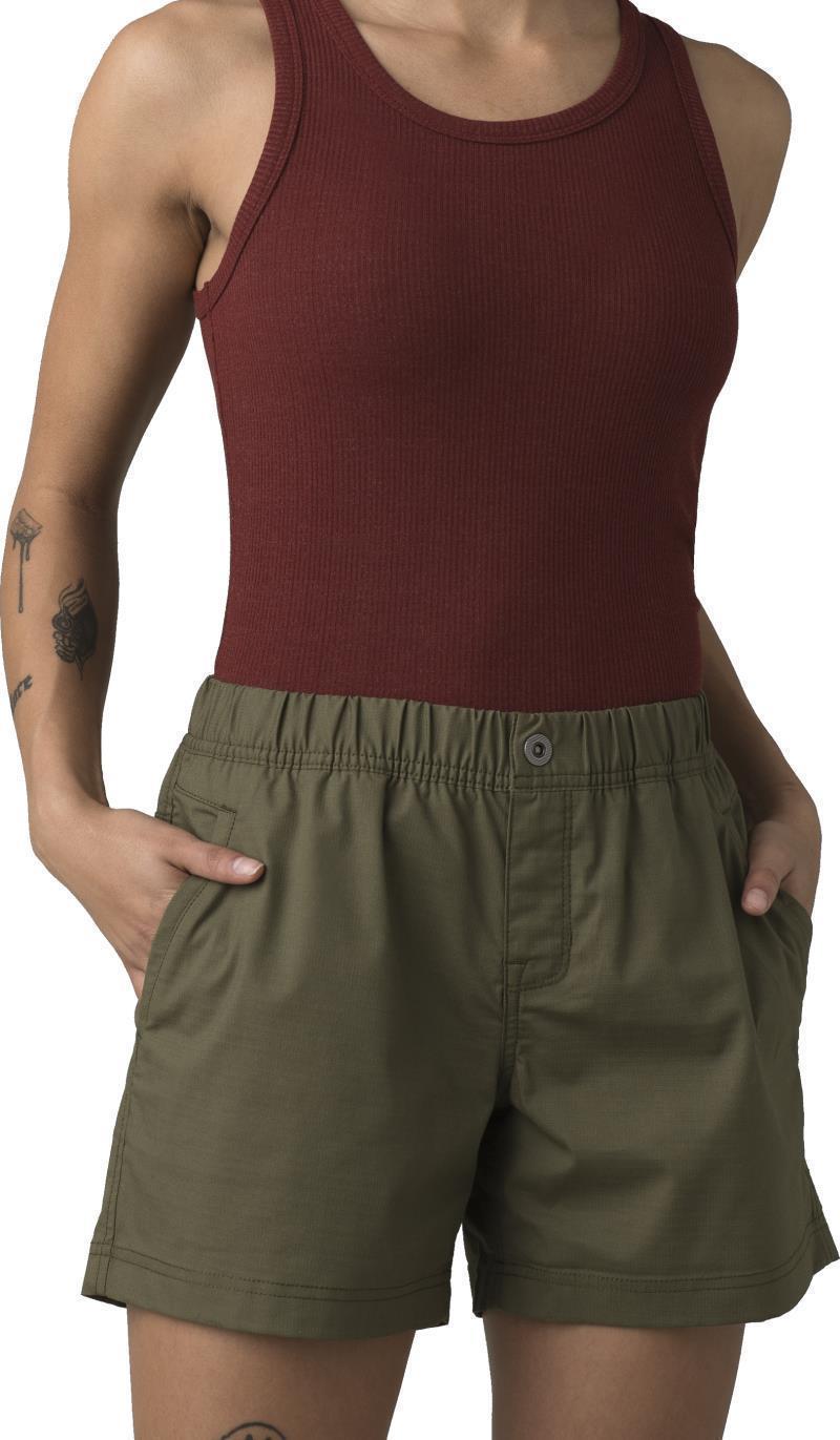 Double Peak Shorts, 5" Inseam - Womens - Cargo Green 2