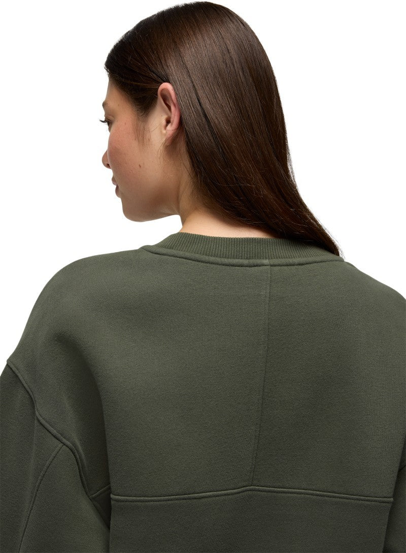 DreamFleece Crew Sweatshirt - Womens - spruce 1