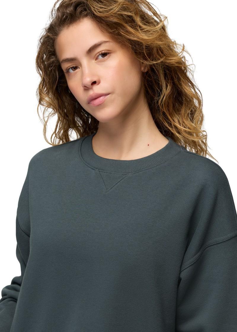 DreamTerry Crew Sweatshirt - Womens - grey blue 1
