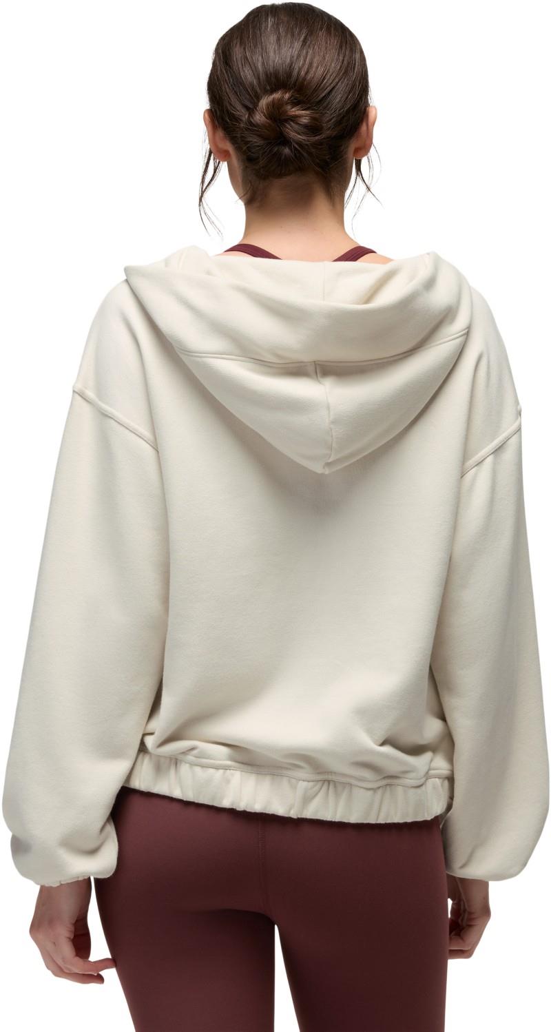 DreamTerry V-Neck Hoodie - Womens - beach pebble 1