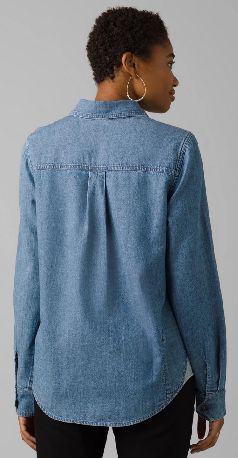 Earthshine Chambray Shirt - Womens - Classic Blue 3