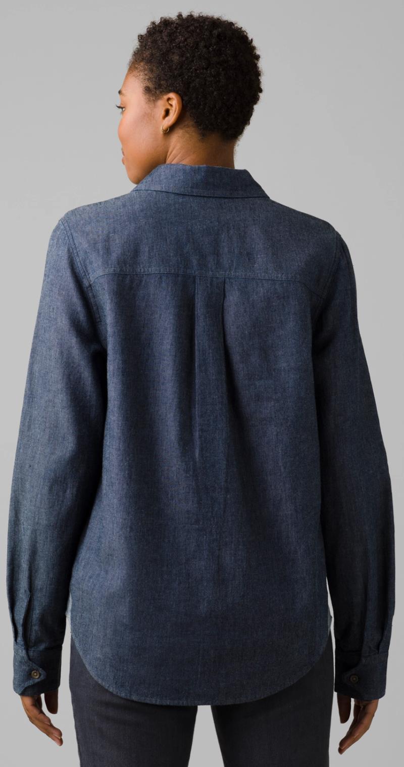 Earthshine Chambray Shirt - Womens - Tinted Black 3