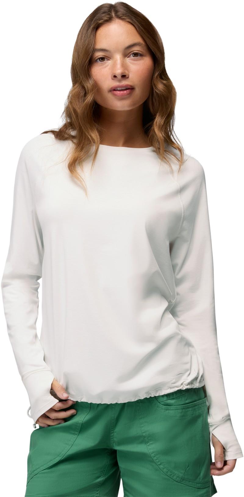 Eileen Cinch LS Top - Womens - soft white 1