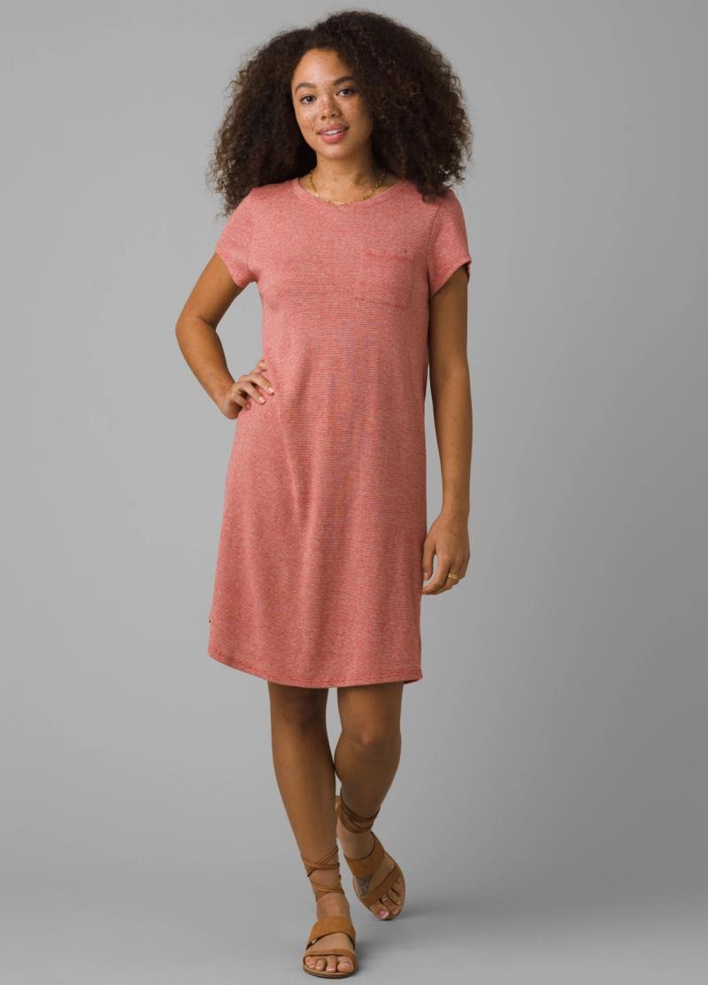 Elana Cozy Up Dress - ginger flower stripe 1