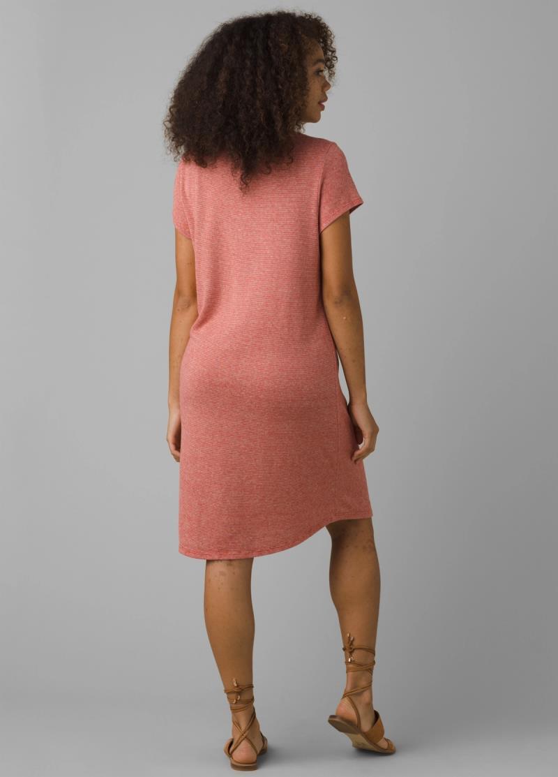 Elana Cozy Up Dress - ginger flower stripe 1