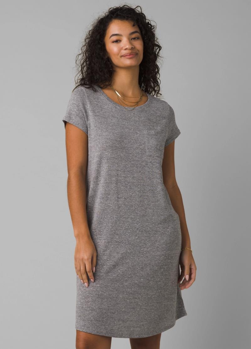 Elana Cozy Up Dress - heather grey 1