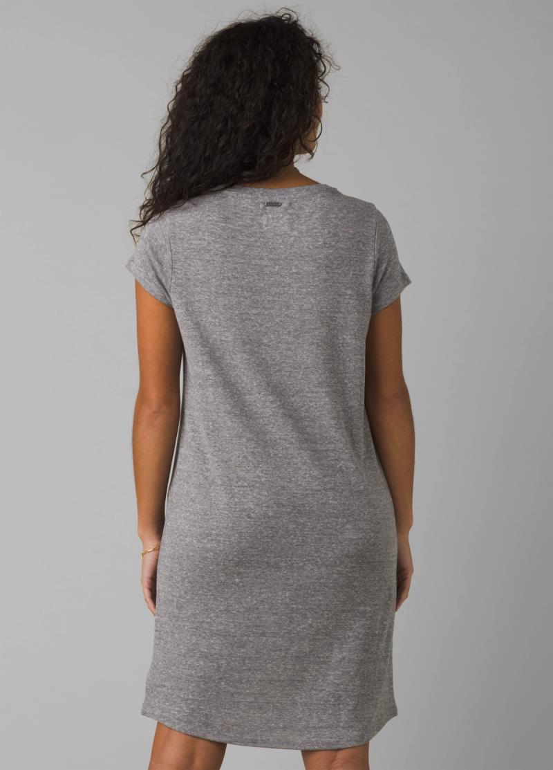 Elana Cozy Up Dress - heather grey 1