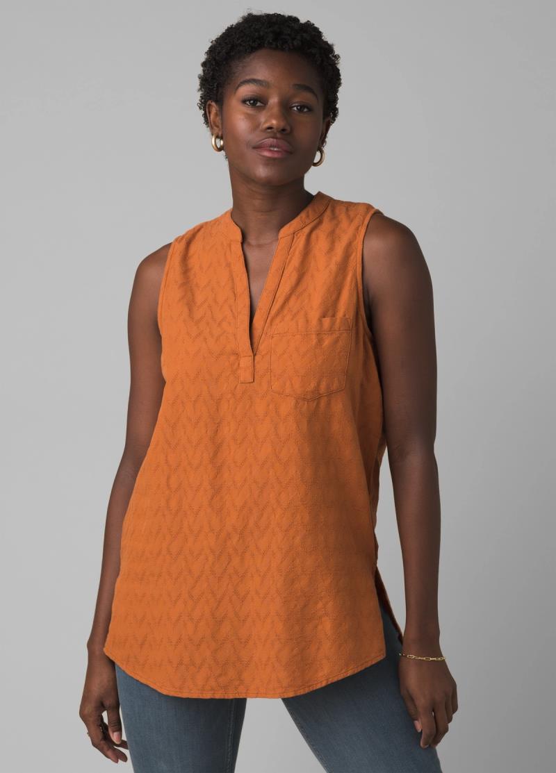 Emery Run Tunic - Womens - copper zig 1