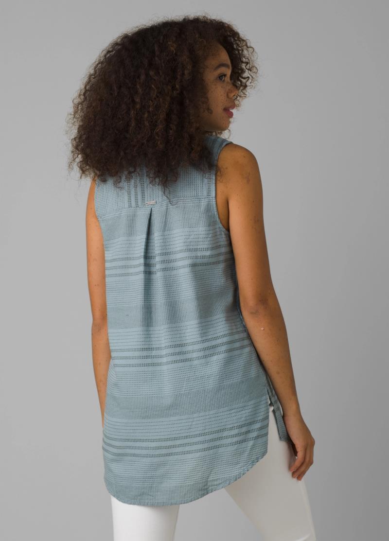 Emery Run Tunic - Womens - luna blue stripe 1