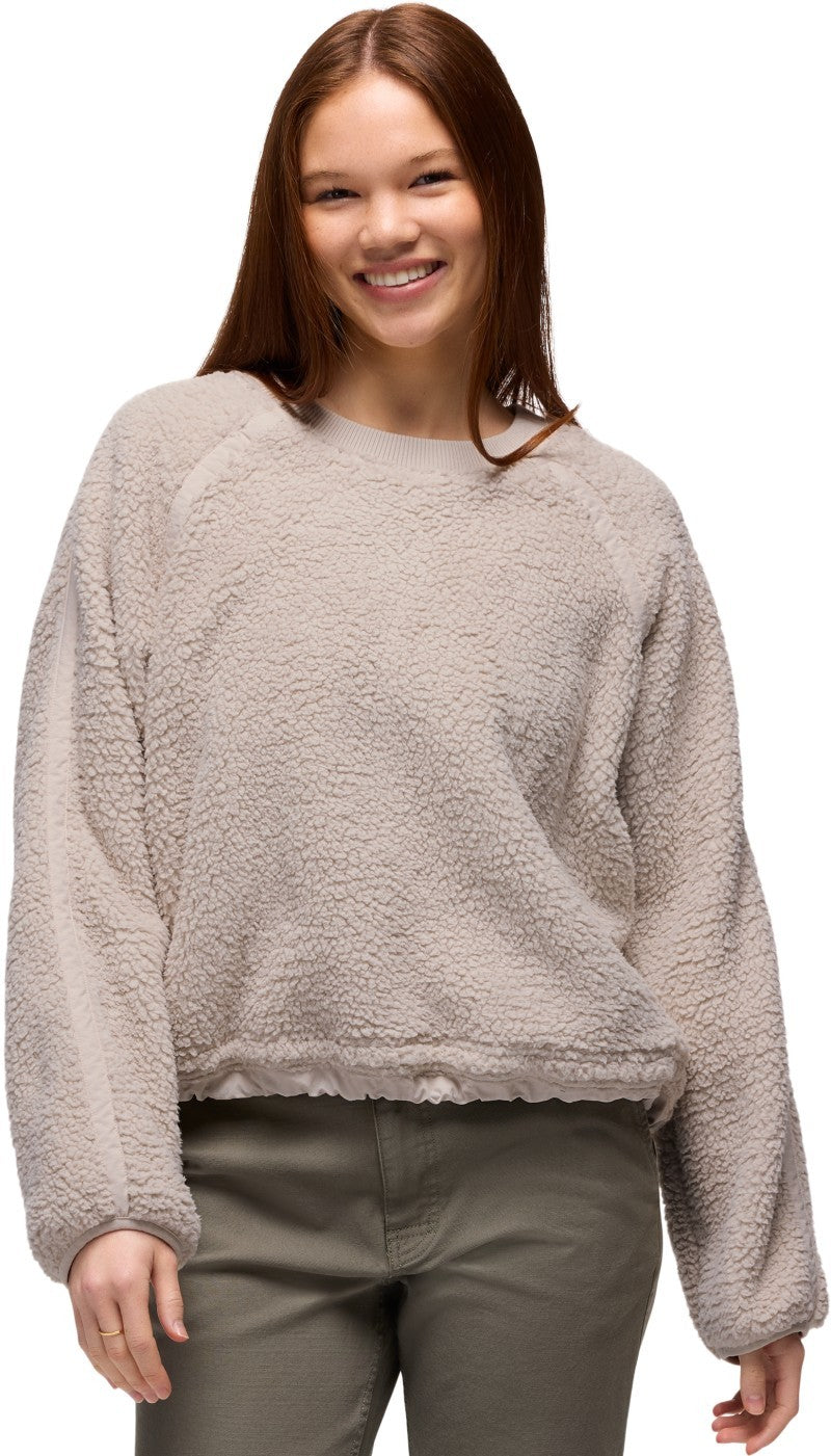 Encinitas Fleece Crew - Womens - almond 1