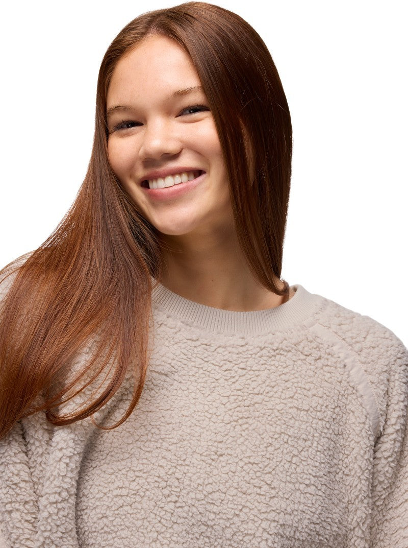 Encinitas Fleece Crew - Womens - almond 1