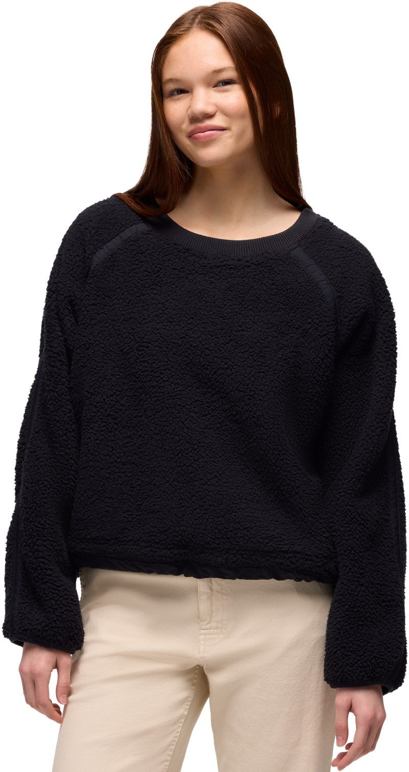 Encinitas Fleece Crew - Womens - black 1