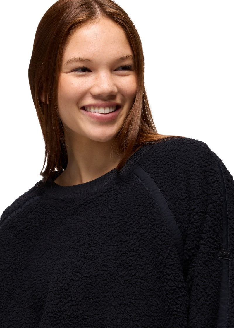 Encinitas Fleece Crew - Womens - black 1