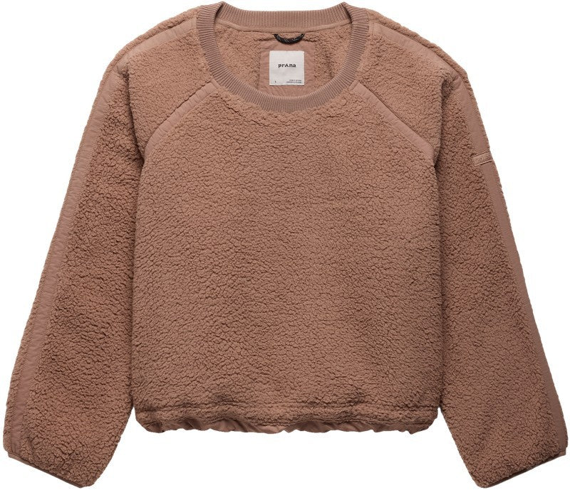Encinitas Fleece Crew - Womens - shroom 1