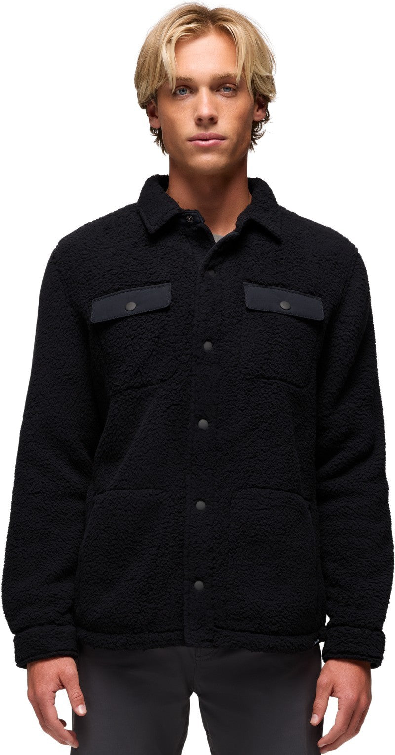 Encinitas Fleece Shacket - Mens - black 1