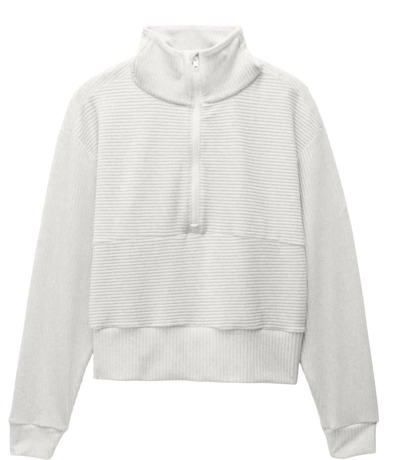 Escambia Half Zip - Womens - Au Lait Heather 1