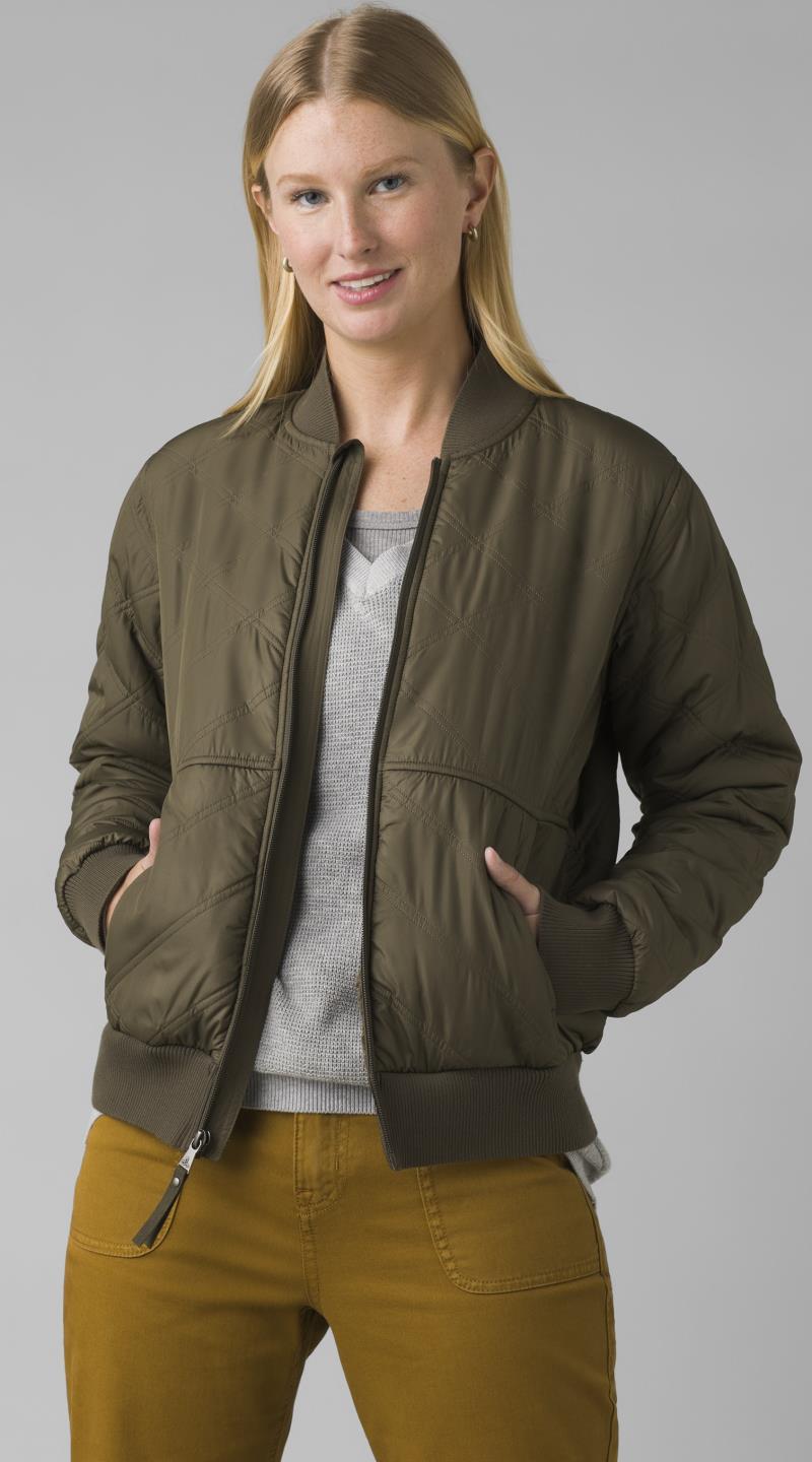 Esla Bomber Jacket - Womens - Slate Green 2