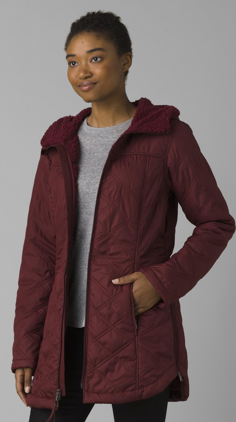 Esla Coat - Womens - Maroon 2