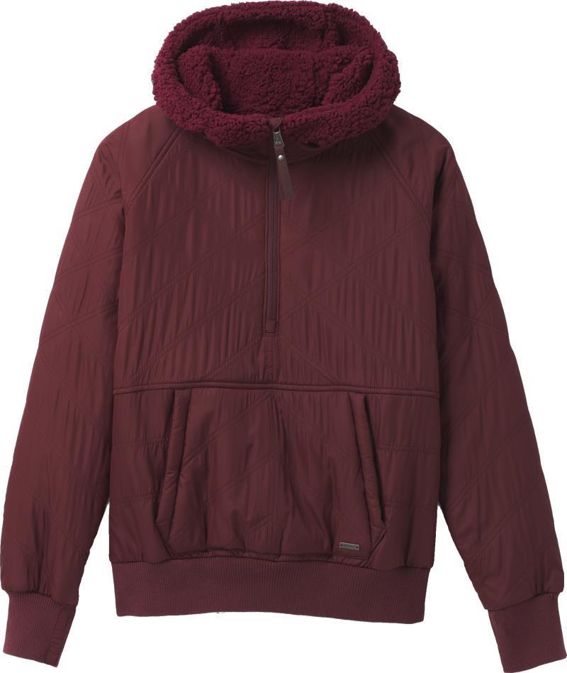 Esla Half Zip Pullover - Womens - Maroon 1