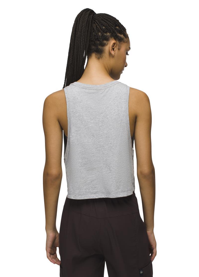 Everyday Crop Tank - Womens - Heather Grey 3