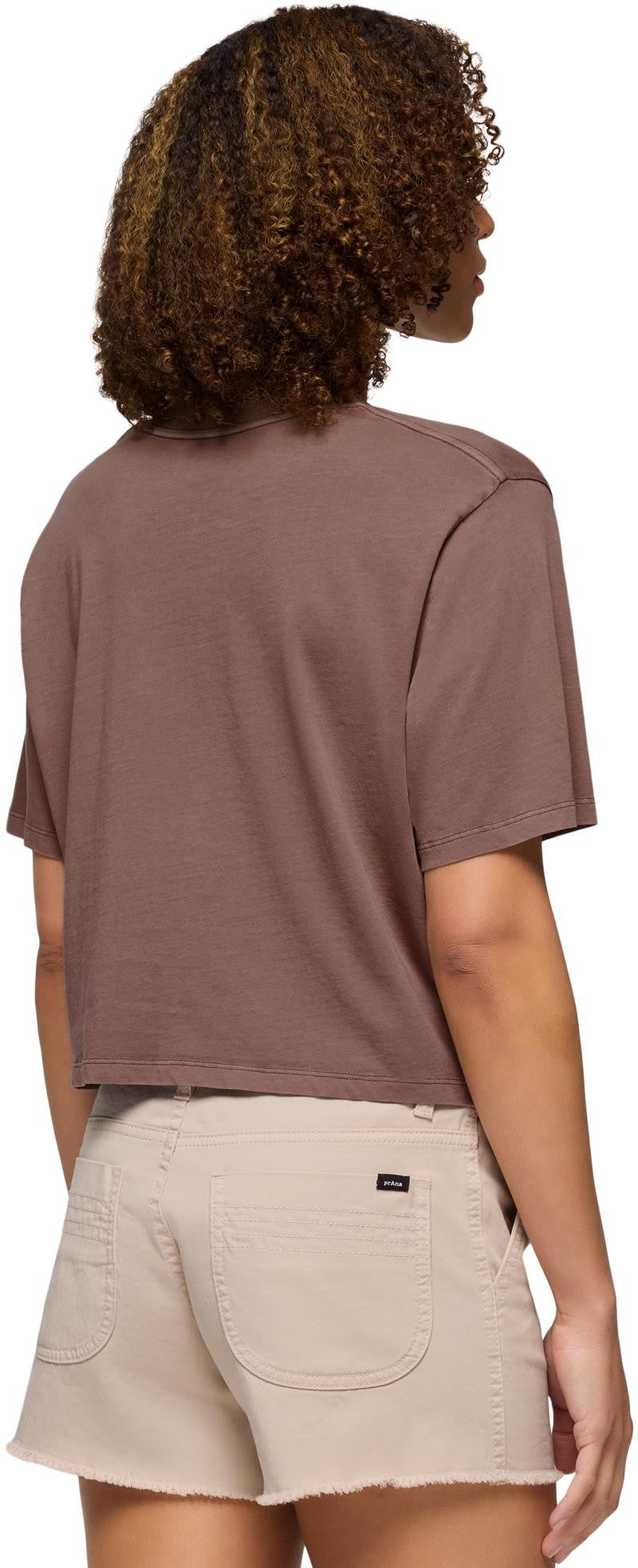 Everyday Crop Tee - Womens - carob 1