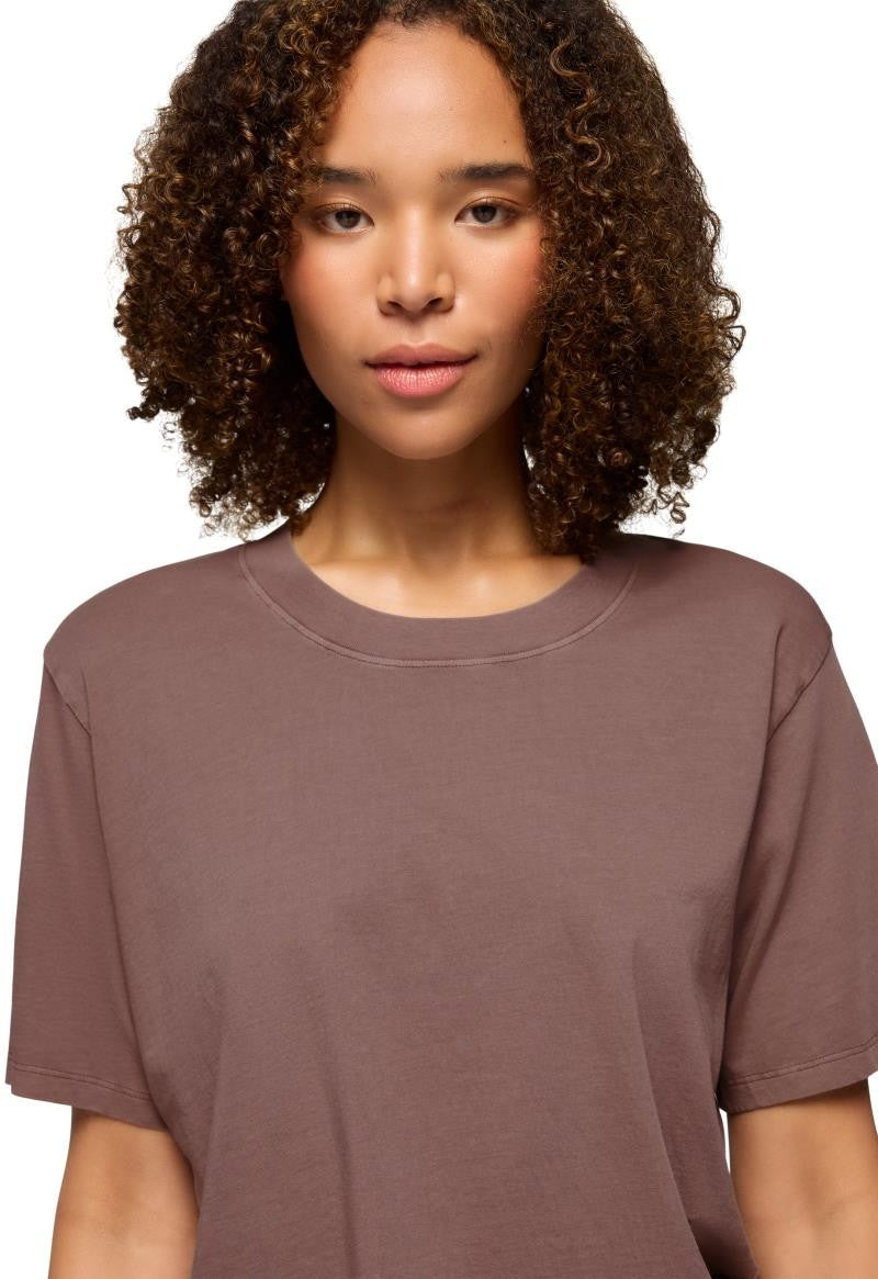 Everyday Crop Tee - Womens - carob 1