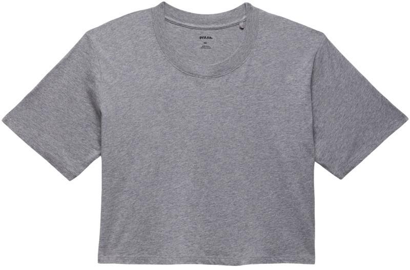 Everyday Crop Tee - Womens - medium heather grey 1