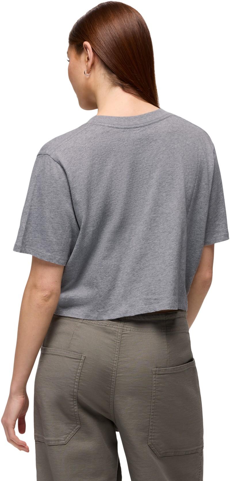 Everyday Crop Tee - Womens - medium heather grey 1