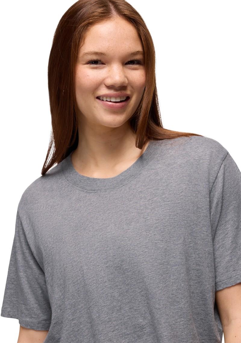 Everyday Crop Tee - Womens - medium heather grey 1