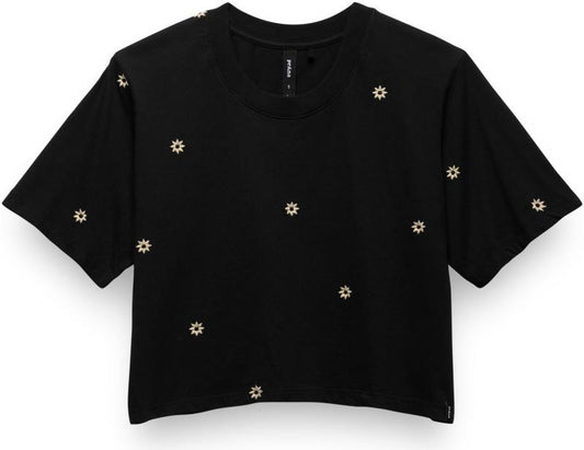 Everyday Daisy Crop Tee - Womens - black 1