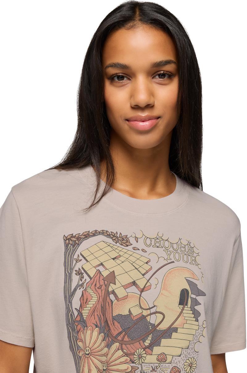 Everyday Graphic Crop tee - Womens - almond mind eraser 1