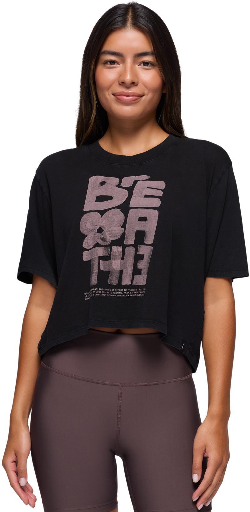Everyday Graphic Crop tee - Womens - black / carob breathe 1