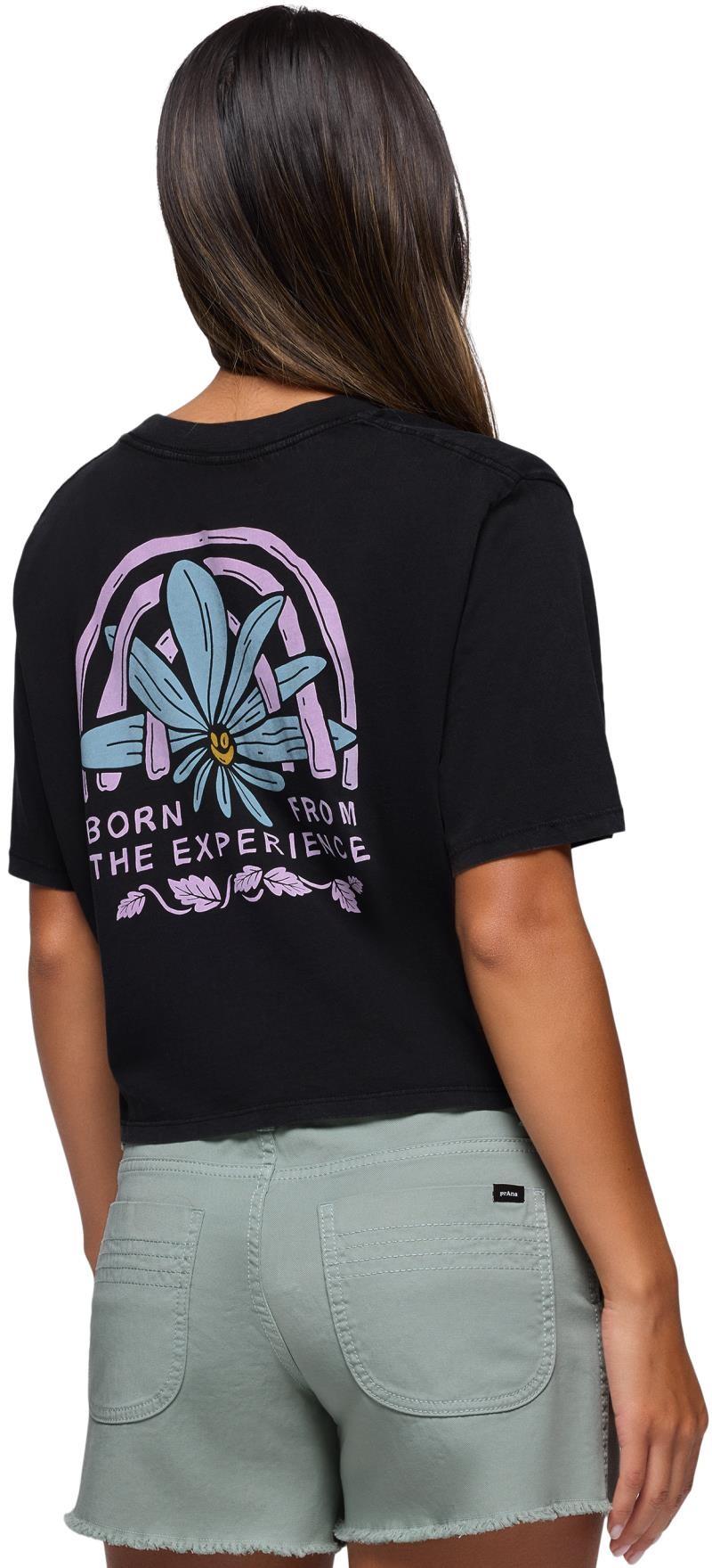 Everyday Graphic Crop tee - Womens - black happy trails 1
