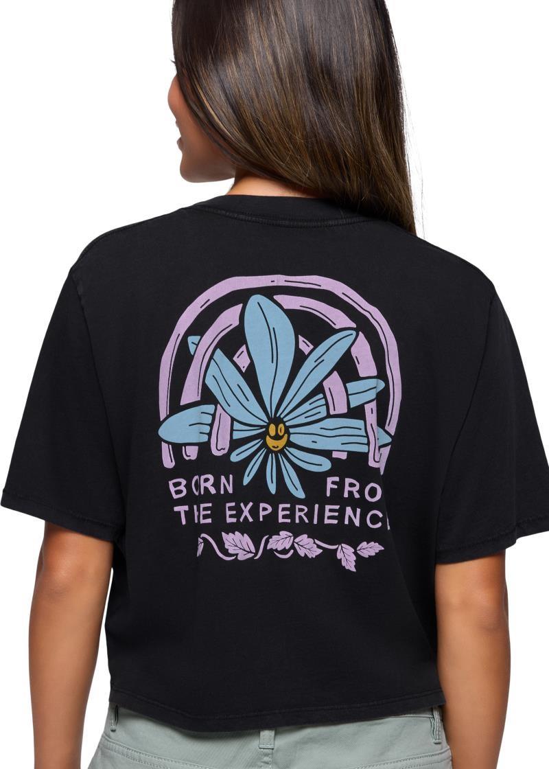 Everyday Graphic Crop tee - Womens - black happy trails 1