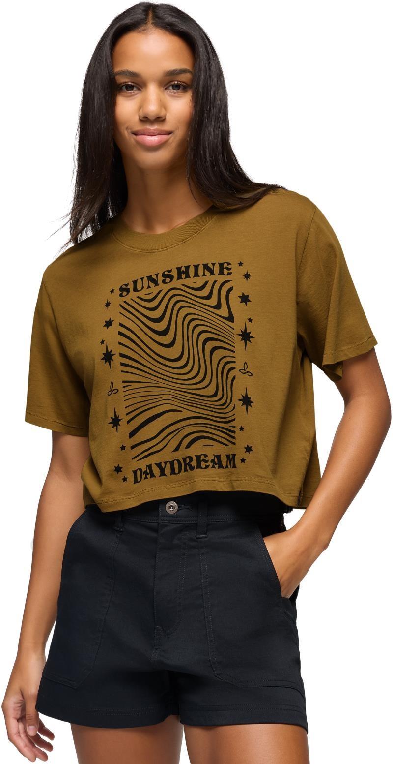 Everyday Graphic Crop tee - Womens - retro olive sunshine daydream 1