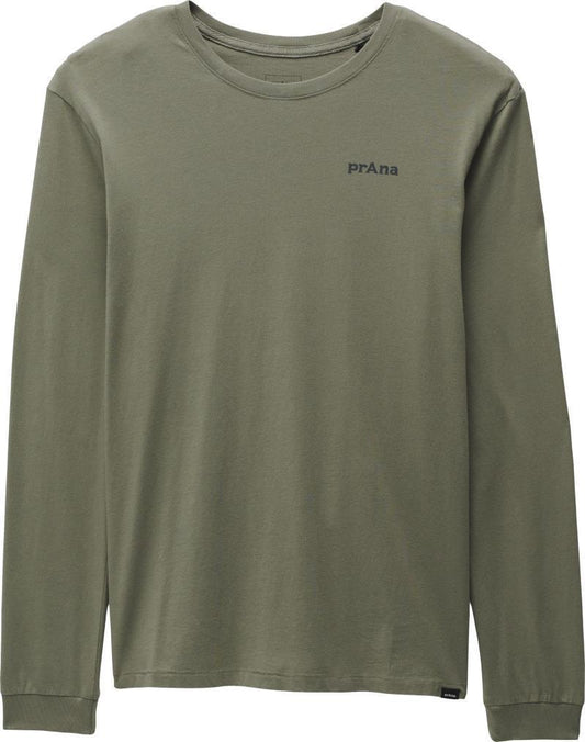 Everyday Graphic LS Tee - Mens - Rye Green Standard 1