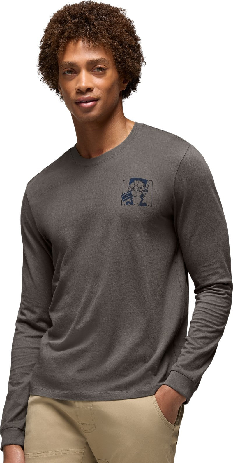Everyday Graphic LS Tee - Mens - thyme storybook 1