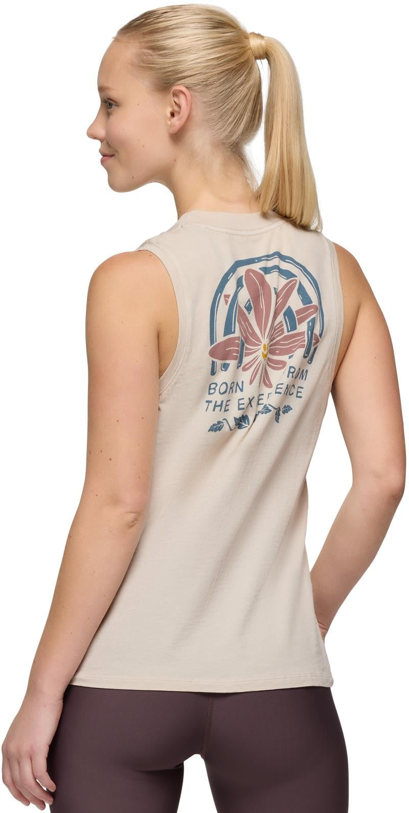 Everyday Graphic Tank - Womens - almond happy petals 1