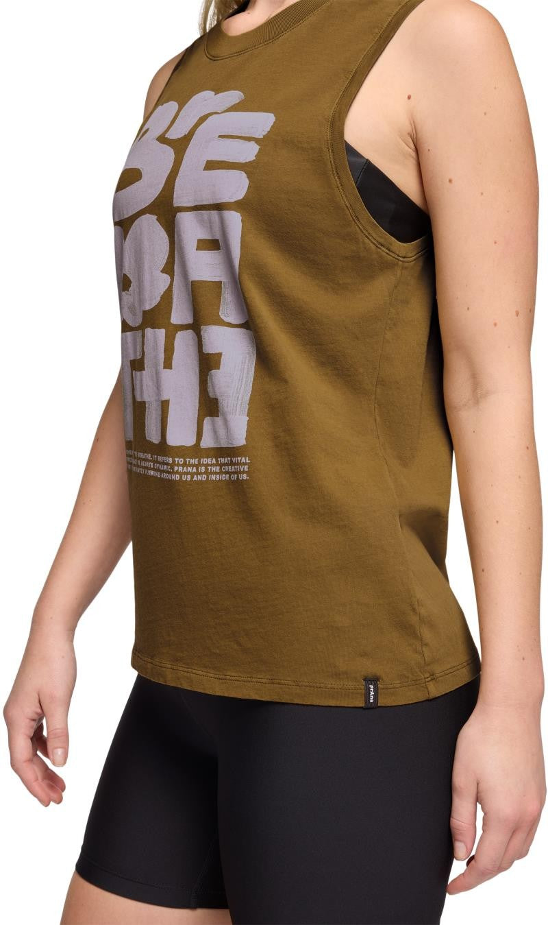 Everyday Graphic Tank - Womens - retro olive / luminous breathe 1