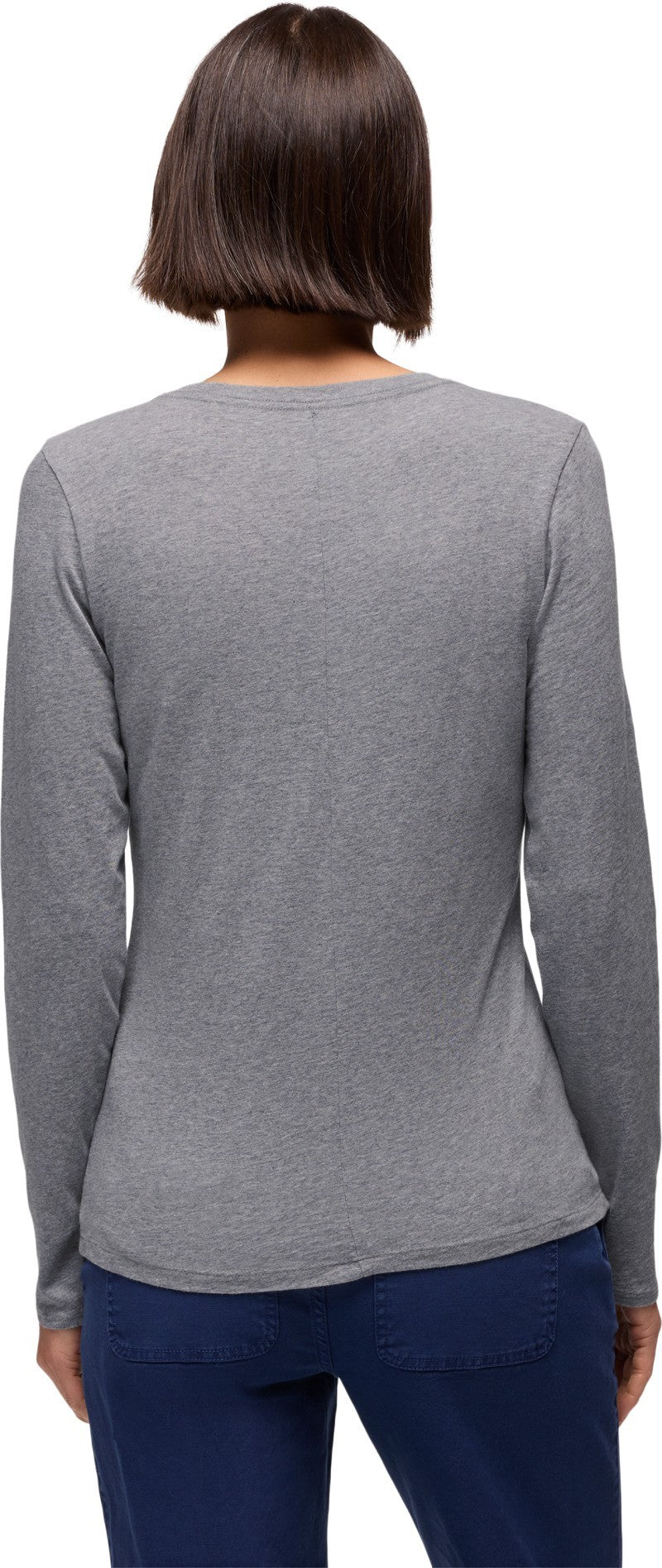 Everyday LS Tee - Womens - medium heather grey 1