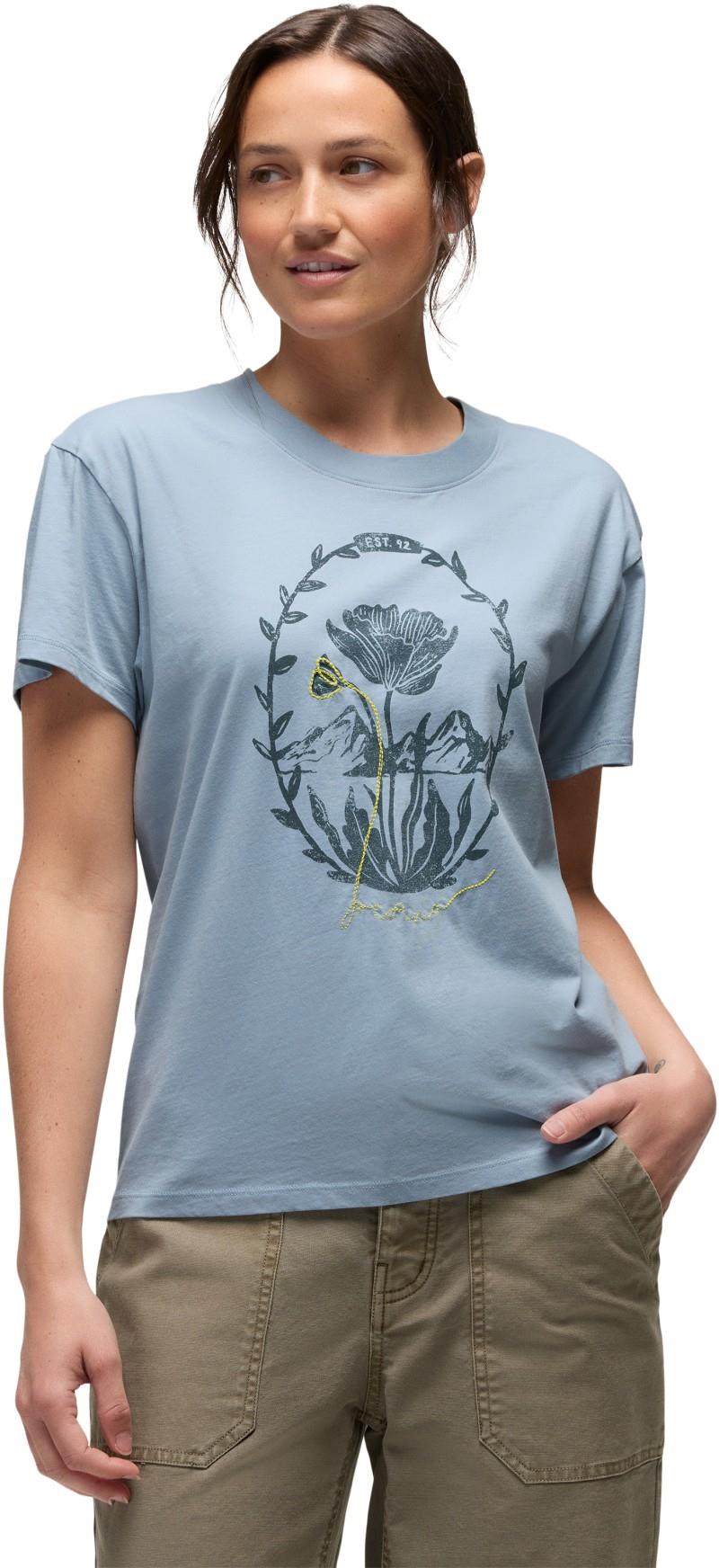 Everyday Mtn Flower SS Tee - Womens - glacier skies 1
