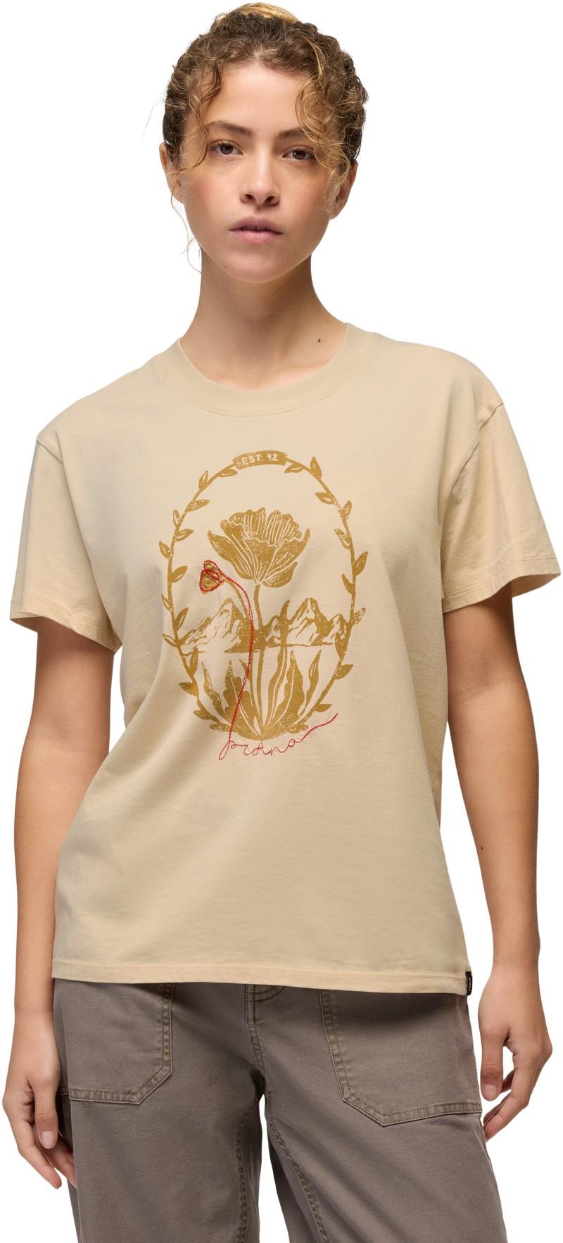 Everyday Mtn Flower SS Tee - Womens - stone 1