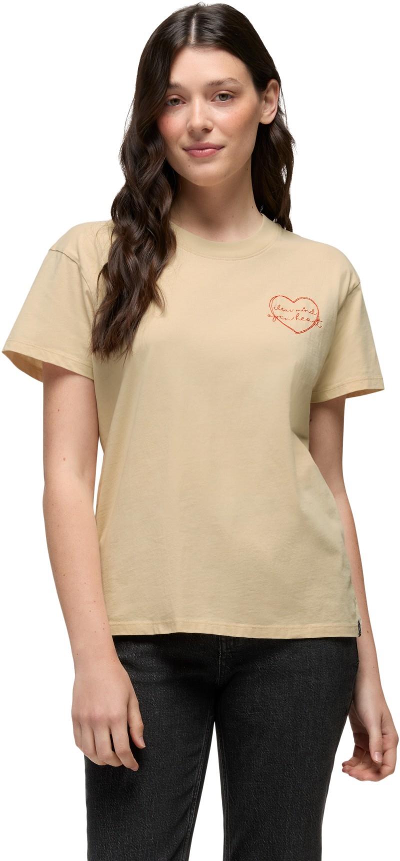 Everyday Open Heart SS Tee - Womens - stone 1
