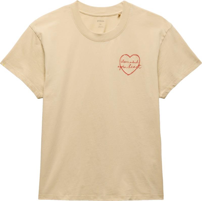 Everyday Open Heart SS Tee - Womens - stone 1