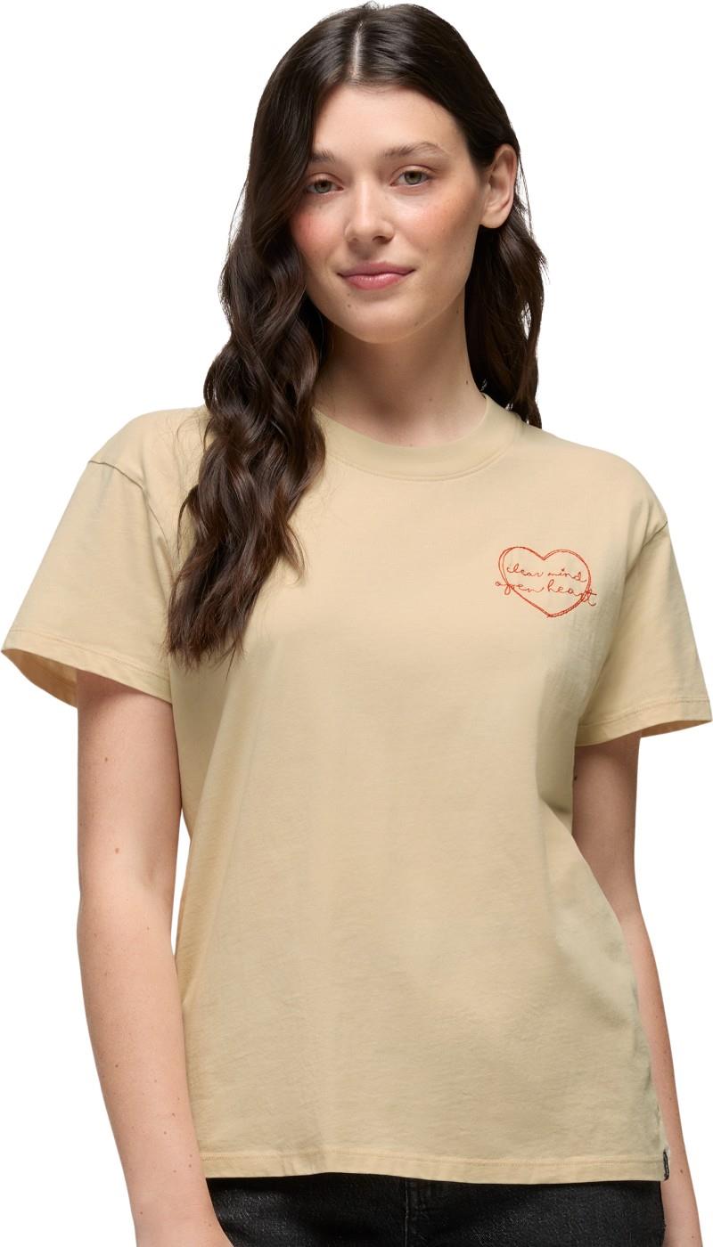 Everyday Open Heart SS Tee - Womens - stone 1