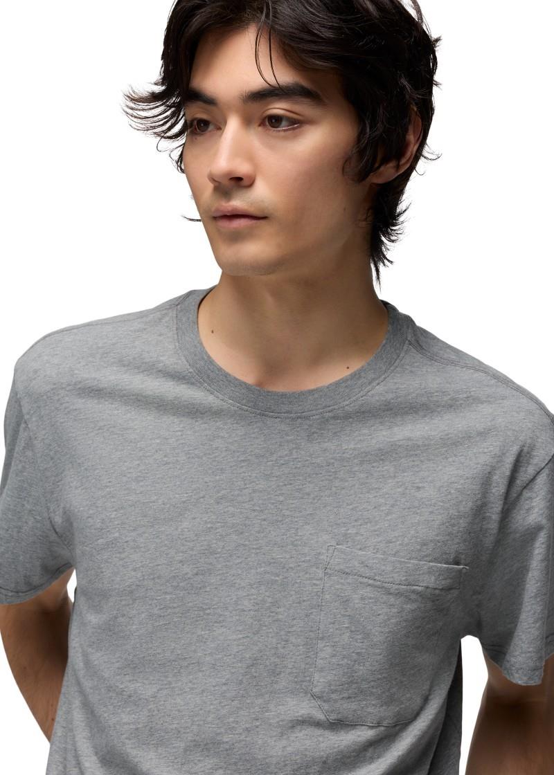 Everyday Pocket SS Tee - Mens - medium heather grey 1