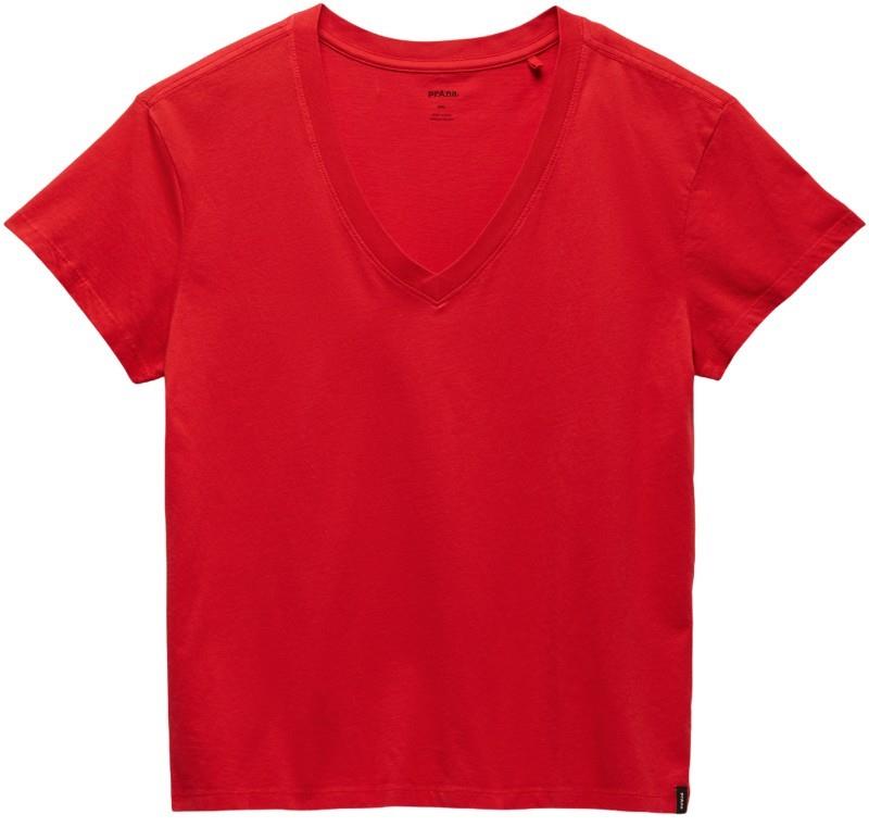 Everyday V-Neck Tee - Womens - pikes red 1