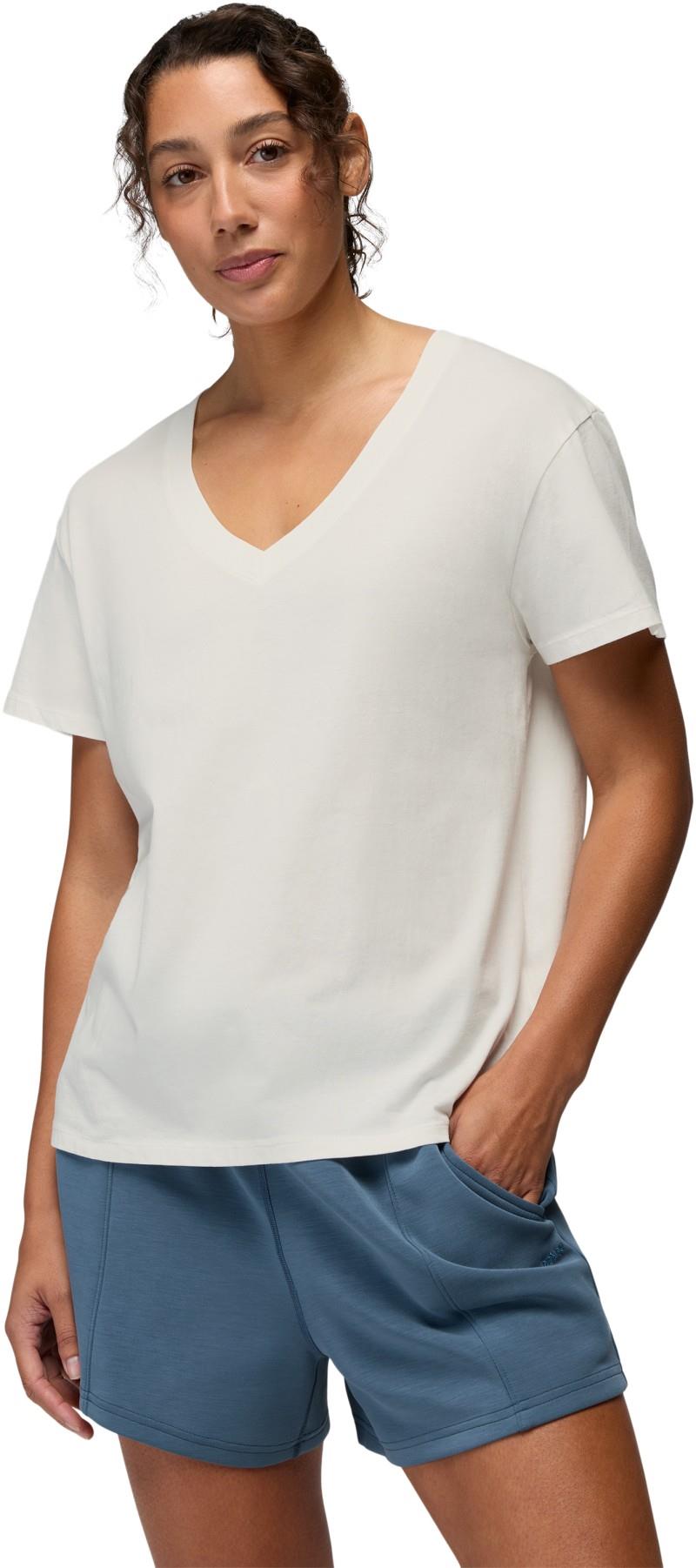 Everyday V-Neck Tee - Womens - soft white 1