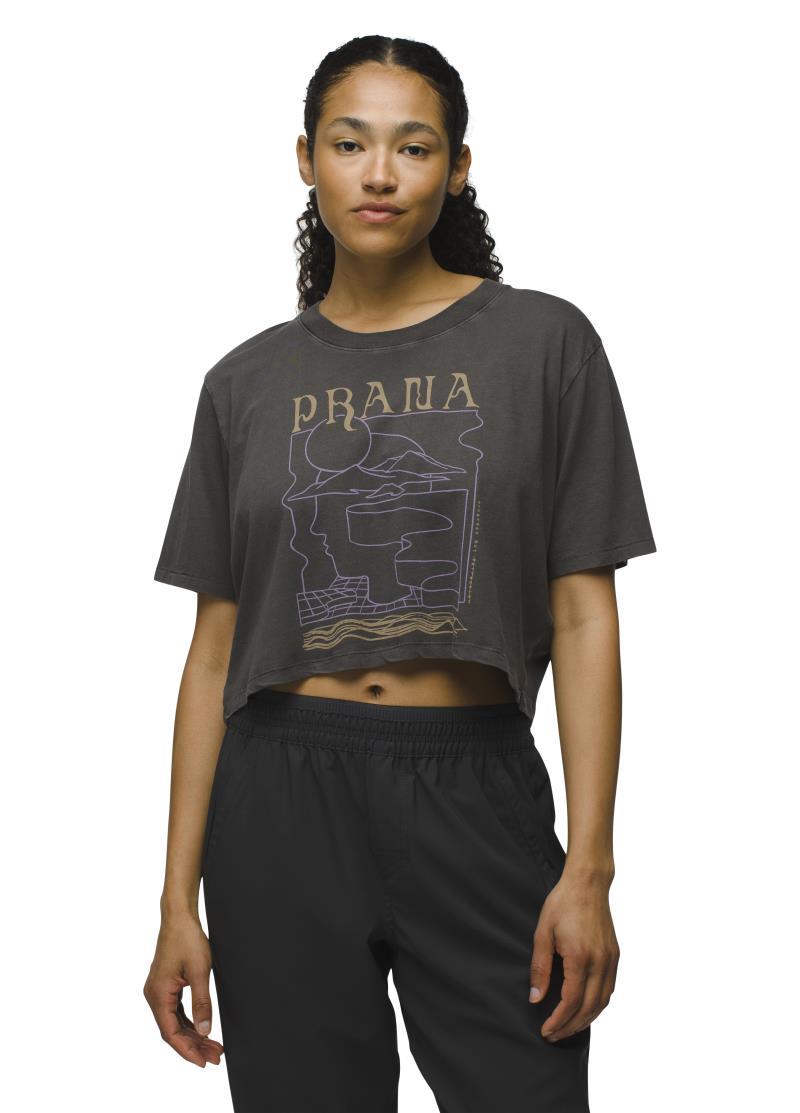 Everyday VW Graphic Crop tee - Womens - Charcoal Mindscape 2