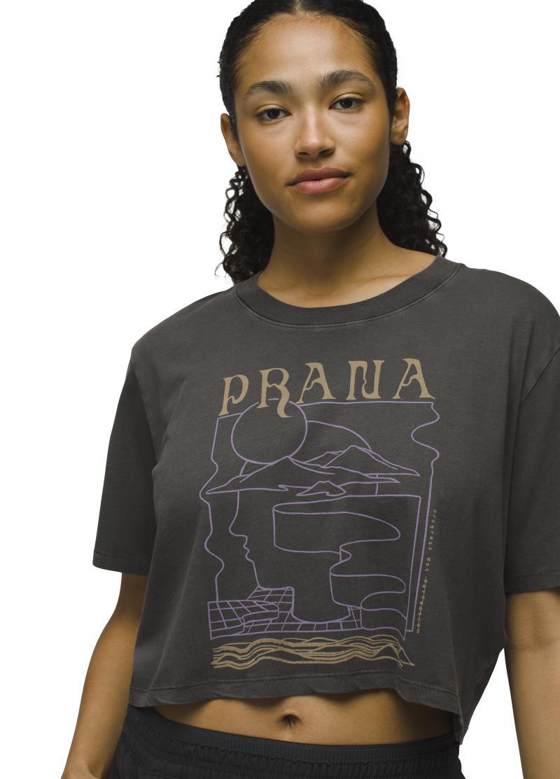 Everyday VW Graphic Crop tee - Womens - Charcoal Mindscape 4